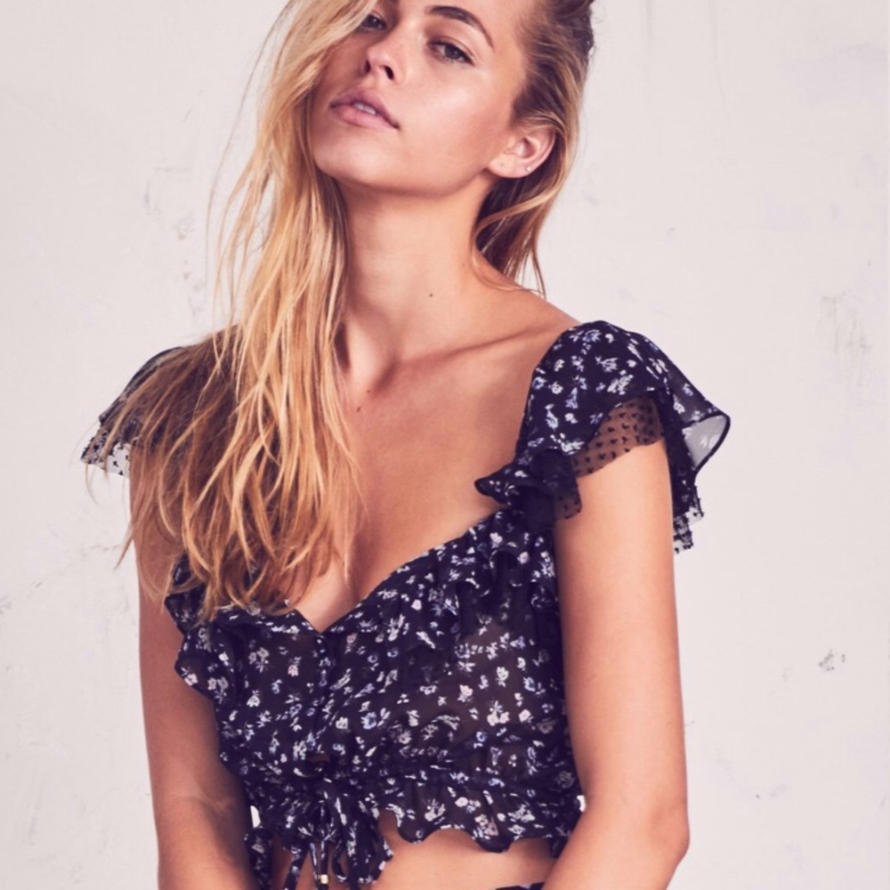 FOUND!! 😍😍 LoveShackFancy Mia top in black